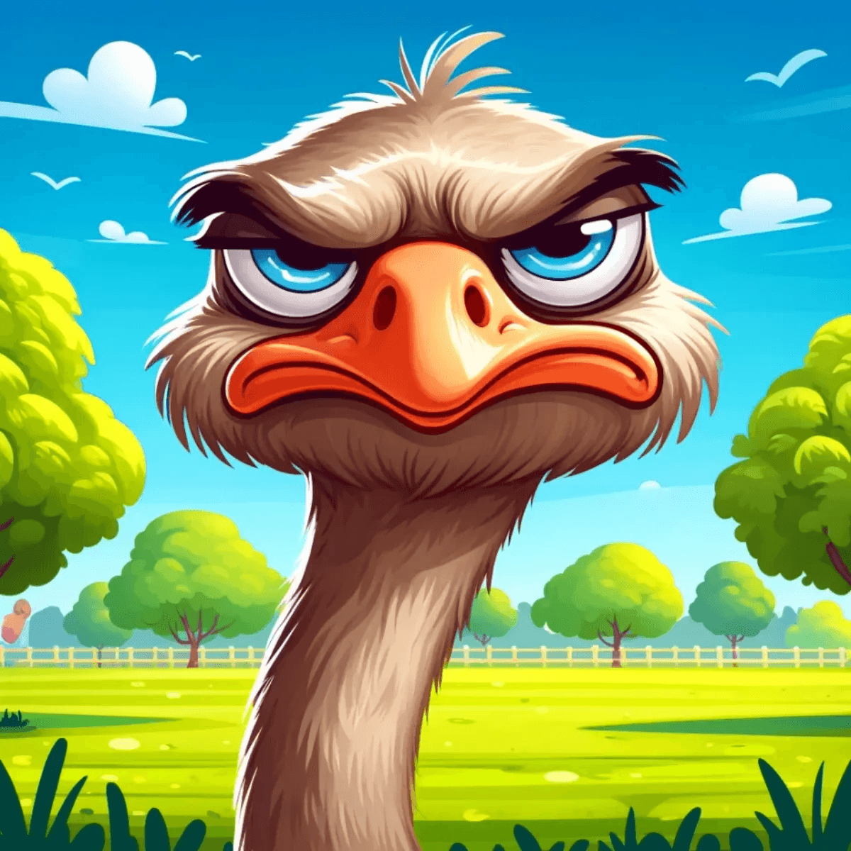 Grumpy Ostrich