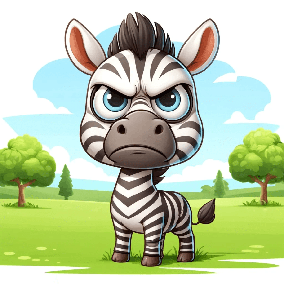 Grumpy Zebra